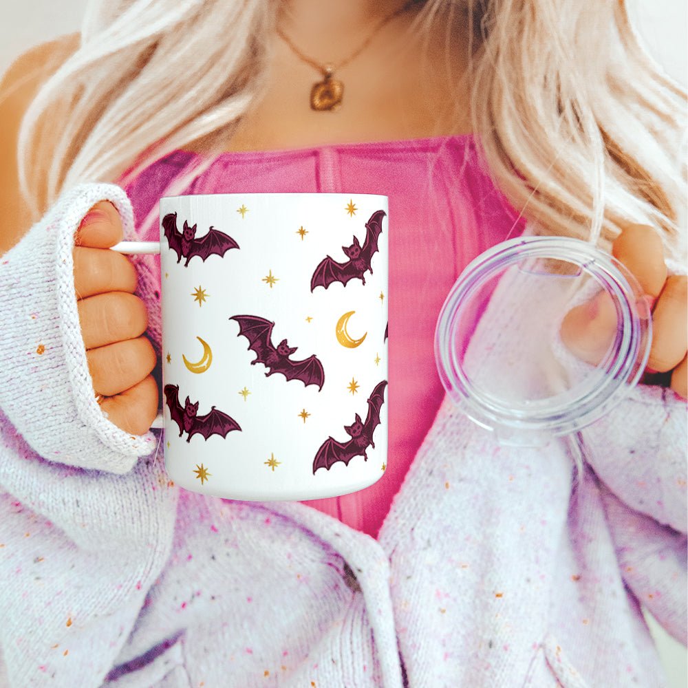 Celestial Bat Insulated Travel Mug - Loftipop