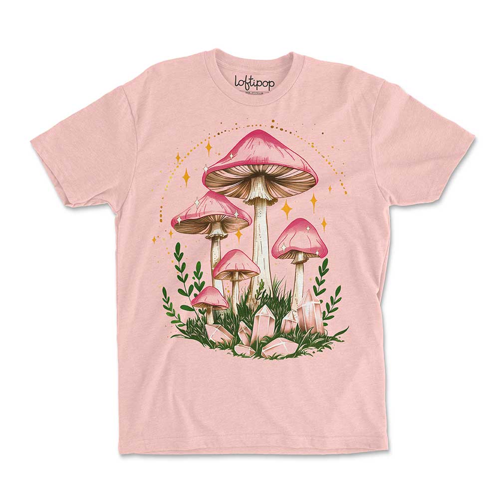 Celestial Mushroom Crewneck Tshirt - Loftipop