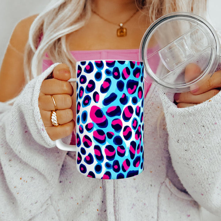 Cheetah Print Insulated Travel Mug - Loftipop