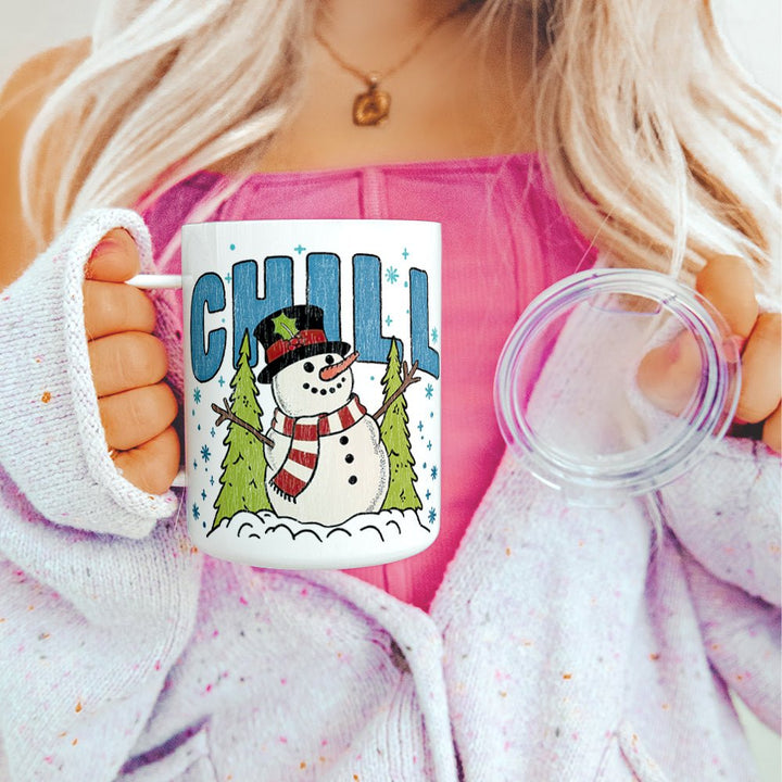 Chill Snowman Insulated Travel Mug - Loftipop