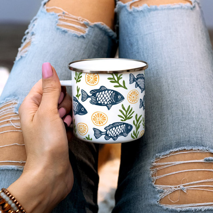 Coastal Fish Camp Mug - Loftipop