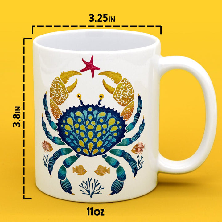 Coastal Ocean Crab Mug - Loftipop