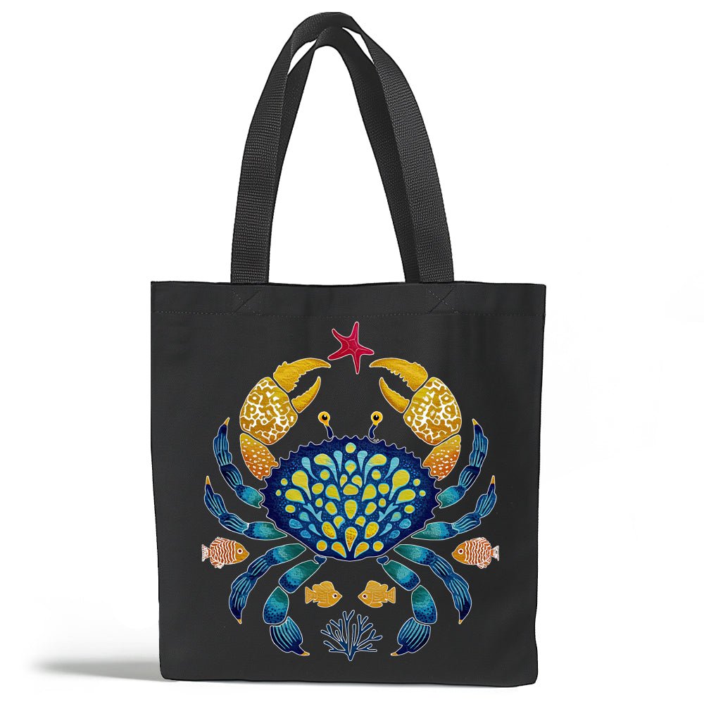 Coastal Ocean Crab Tote Bag - Loftipop