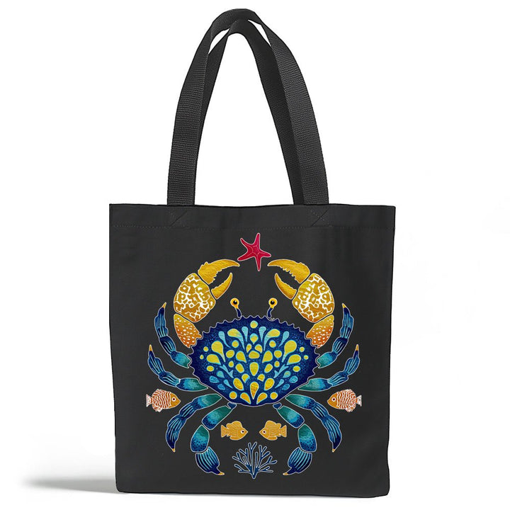 Coastal Ocean Crab Tote Bag - Loftipop