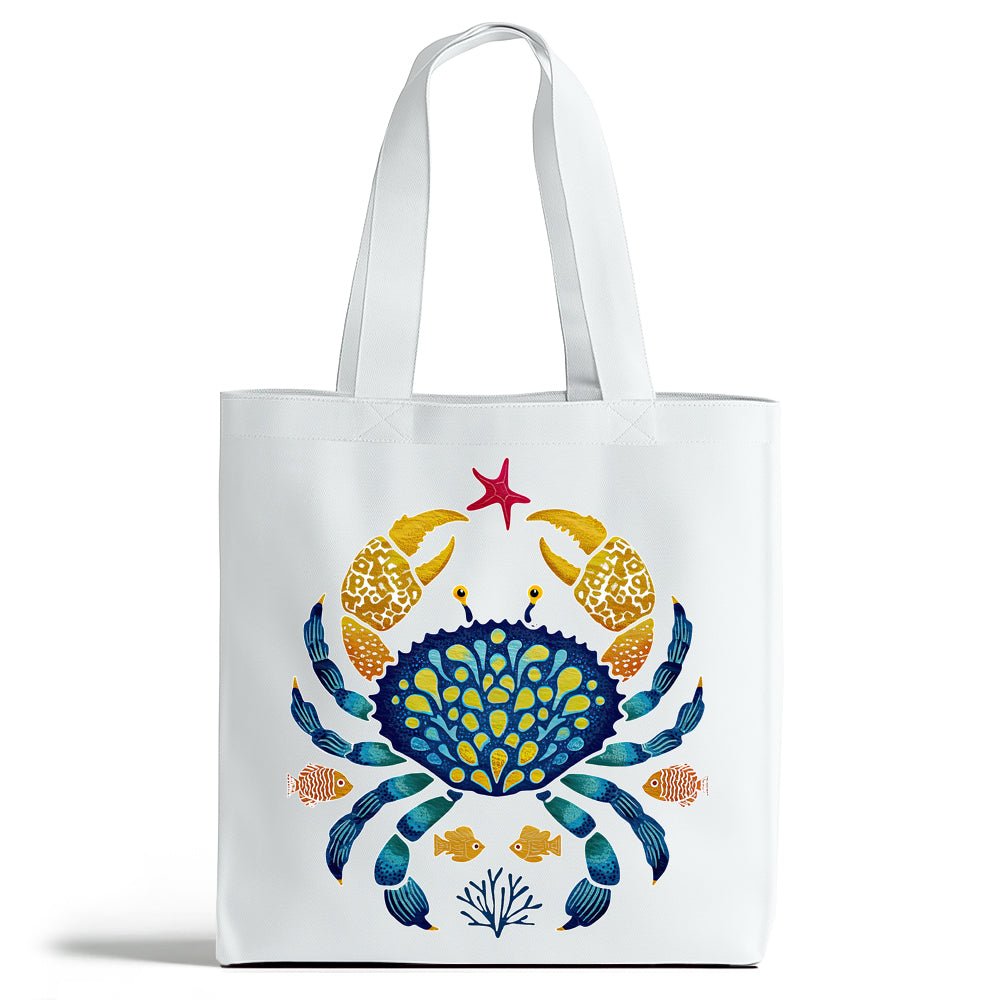 Coastal Ocean Crab Tote Bag - Loftipop