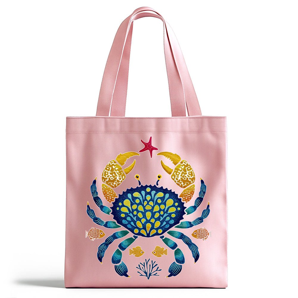 Coastal Ocean Crab Tote Bag - Loftipop