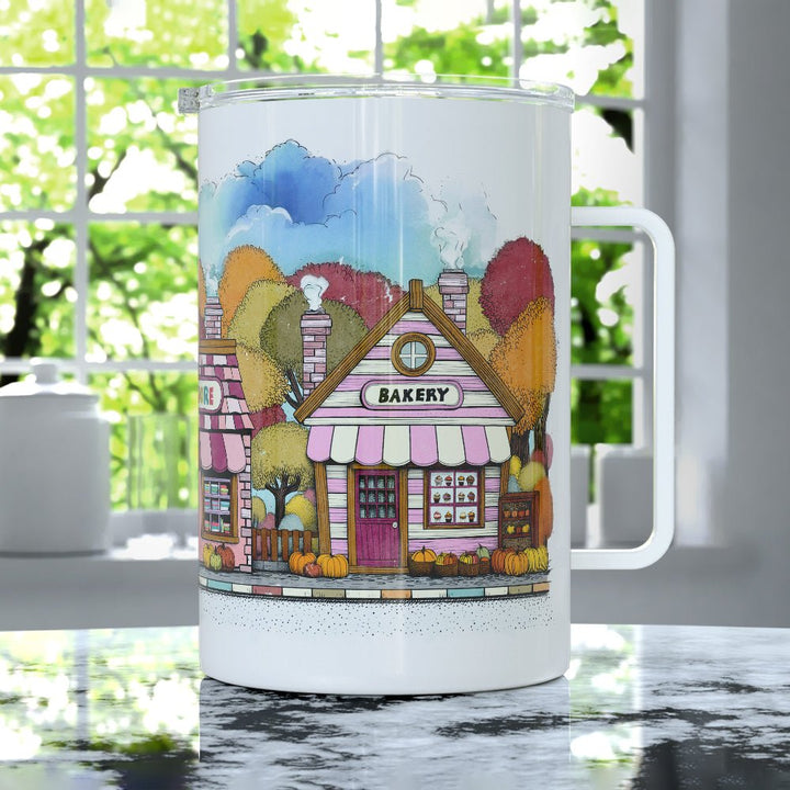 Cozy Fall Storefront Insulated Travel Mug - Loftipop