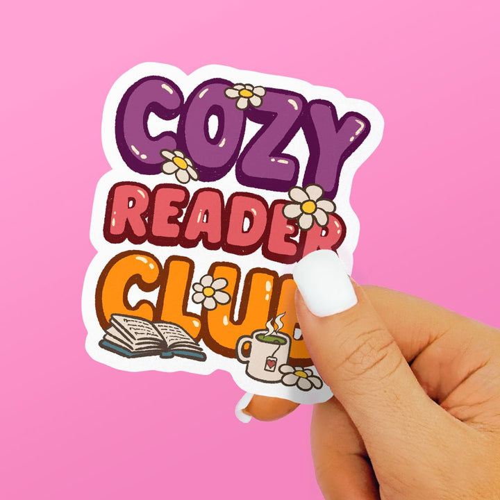 Cozy Reader Club Sticker - Loftipop