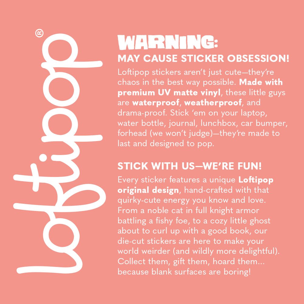 Cozy Reader Club Sticker - Loftipop