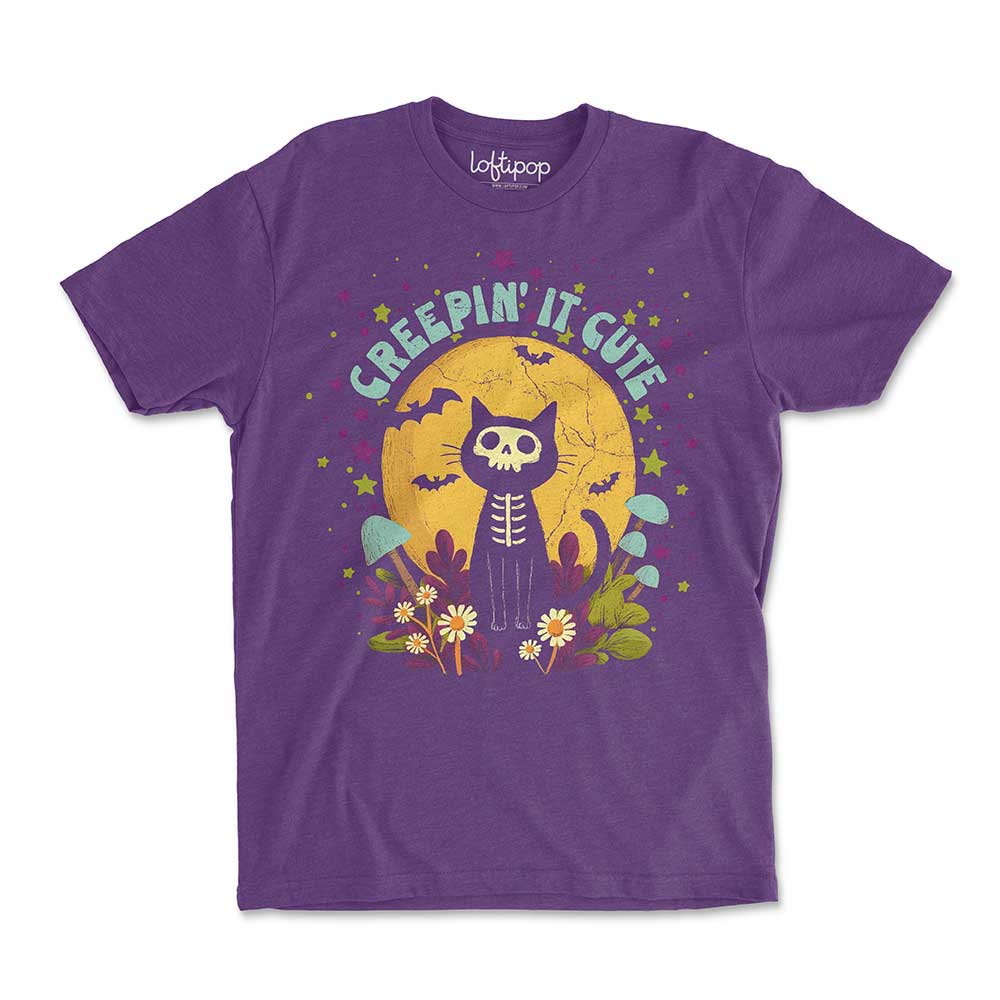 Creepin' It Cute Crewneck Tshirt - Loftipop