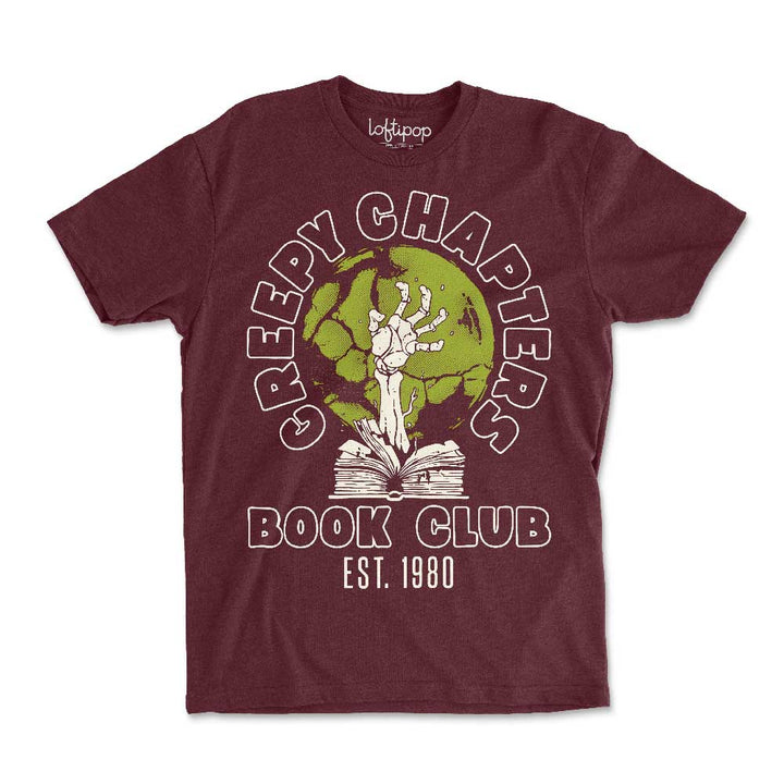 Creepy Chapters Book Club Crewneck Tshirt - Loftipop