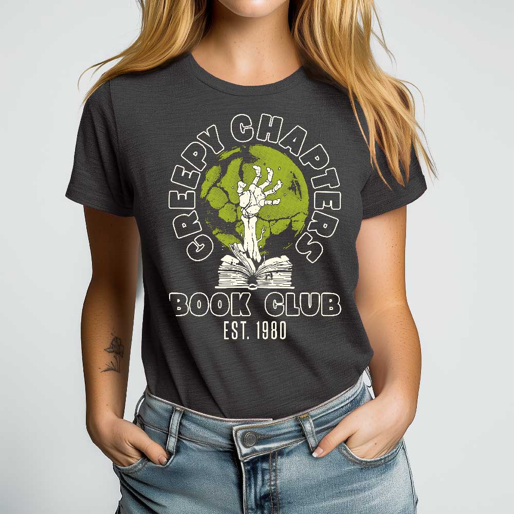 Creepy Chapters Book Club Crewneck Tshirt - Loftipop