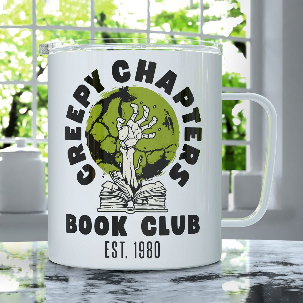 Creepy Chapters Book Club Insulated Travel Mug - Loftipop
