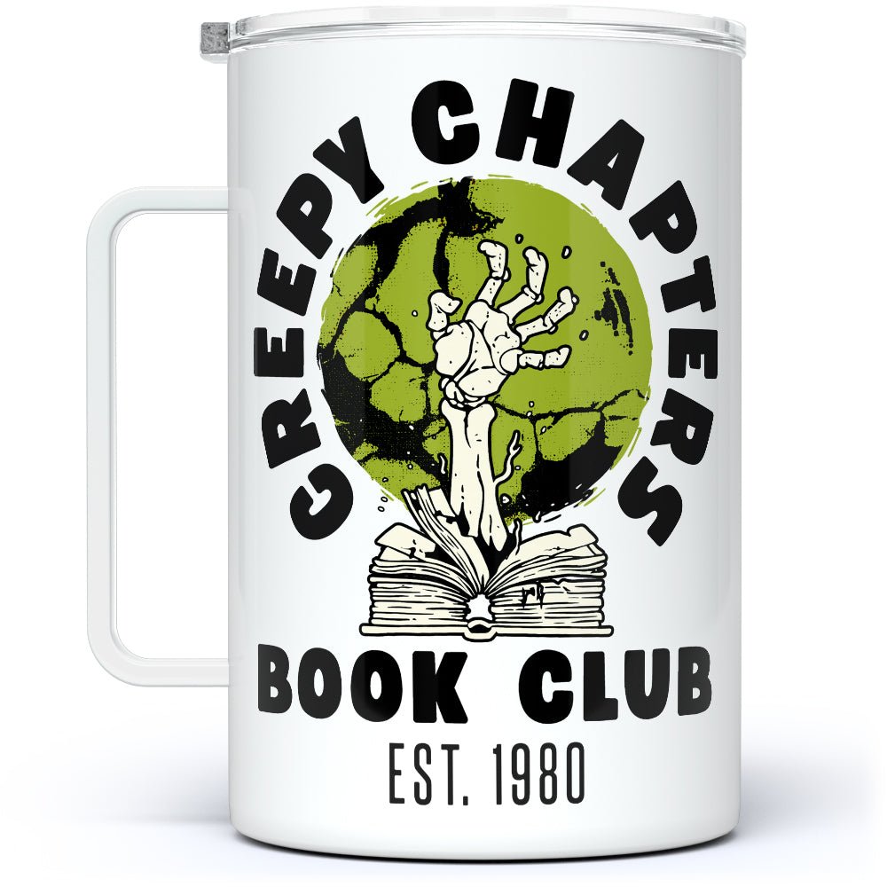 Creepy Chapters Book Club Insulated Travel Mug - Loftipop