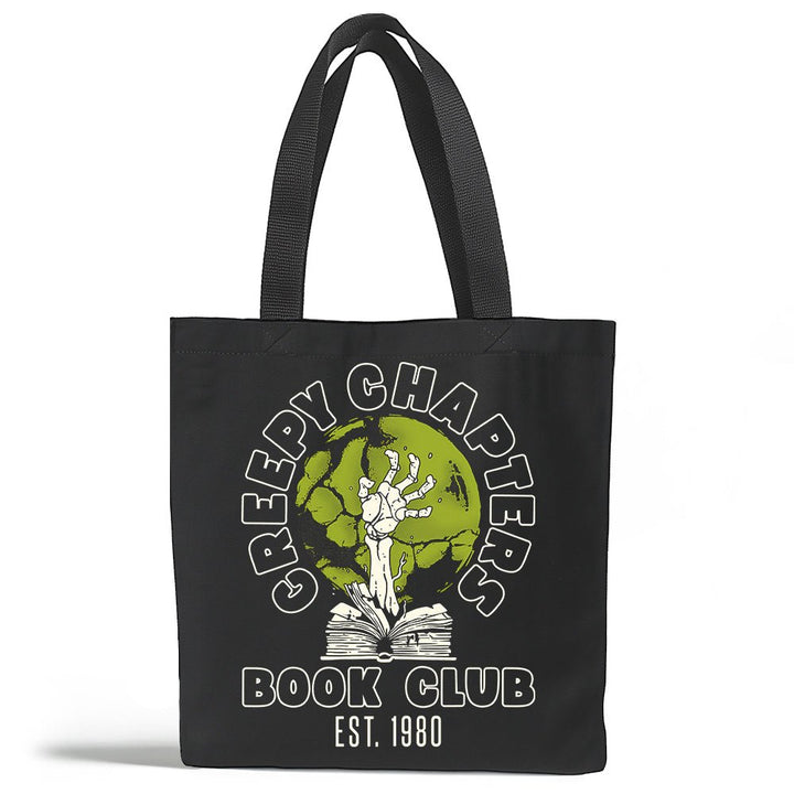Creepy Chapters Book Club Tote Bag - Loftipop
