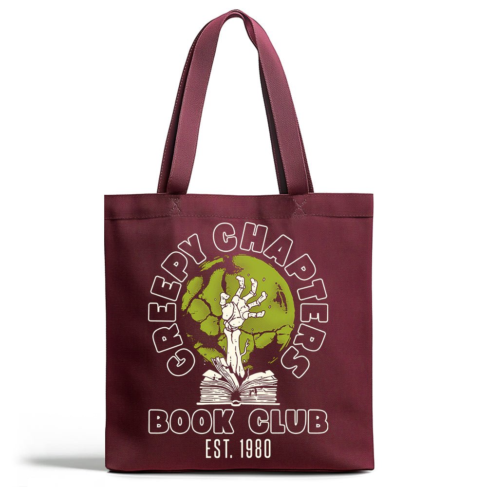 Creepy Chapters Book Club Tote Bag - Loftipop