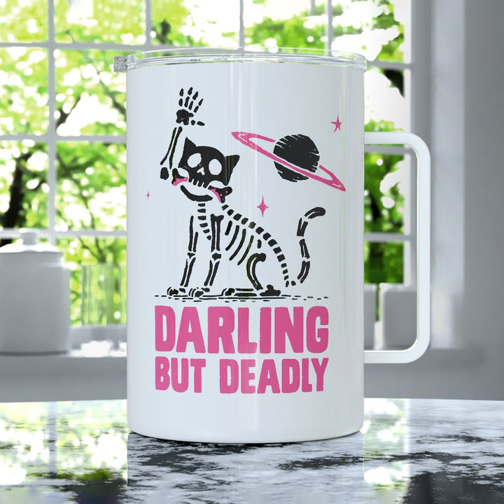 Darling But Deadly Insulated Travel Mug - Loftipop