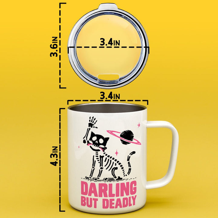 Darling But Deadly Insulated Travel Mug - Loftipop