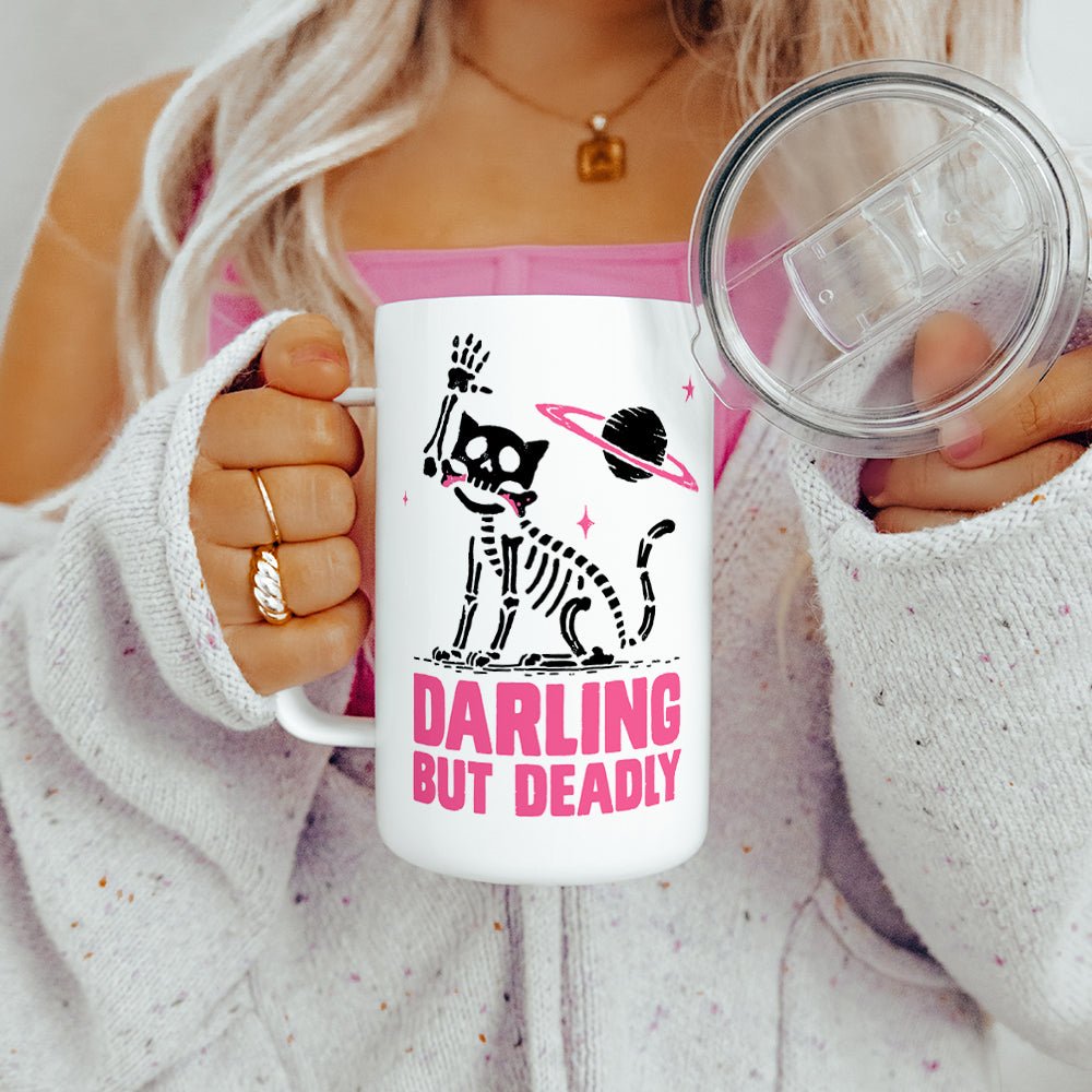Darling But Deadly Insulated Travel Mug - Loftipop