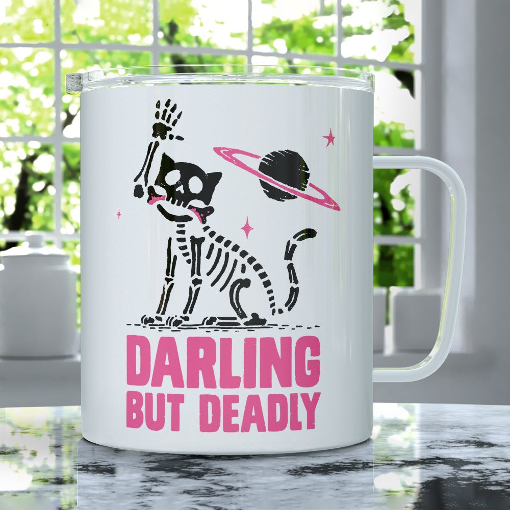 Darling But Deadly Insulated Travel Mug - Loftipop