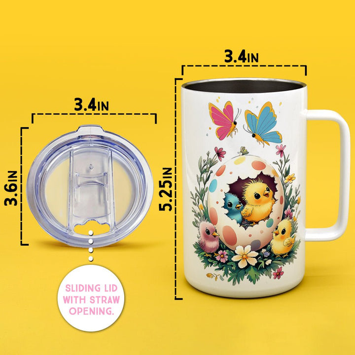 Easter Chicks Insulated Travel Mug - Loftipop