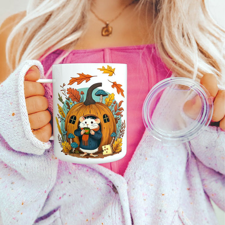 Fall Mouse Insulated Travel Mug - Loftipop