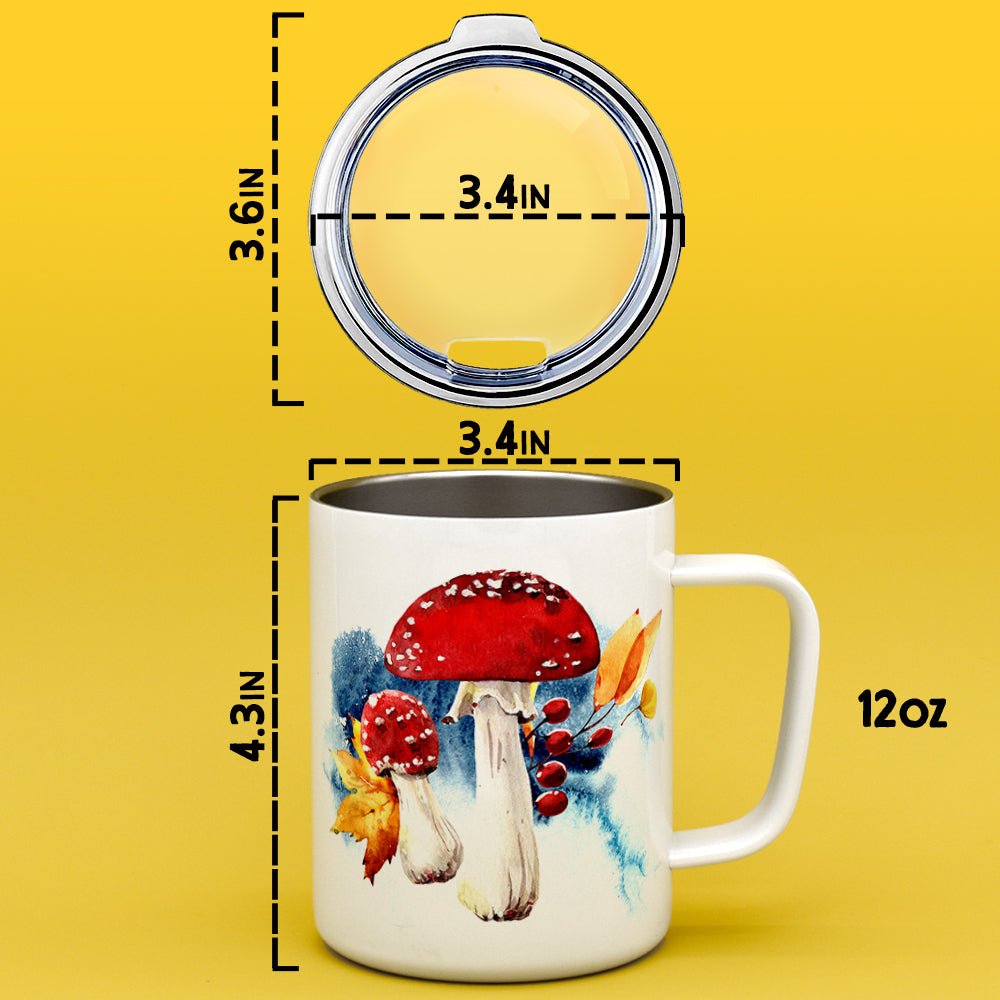 Fall Mushroom Insulated Travel Mug - Loftipop