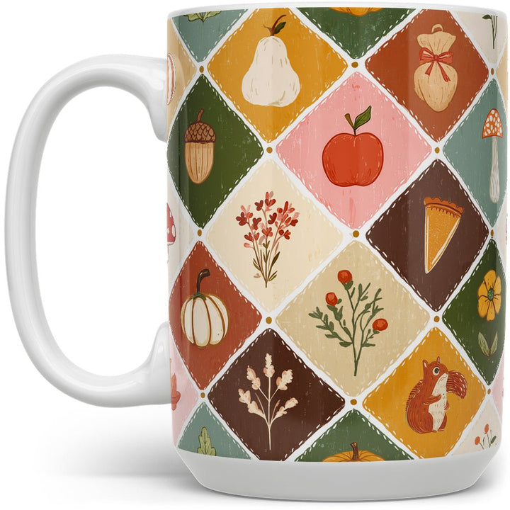 Fall Patchwork Mug - Loftipop