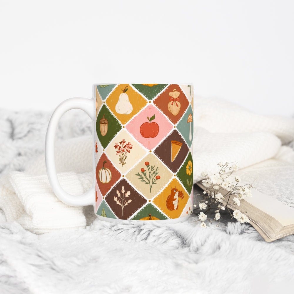 Fall Patchwork Mug - Loftipop