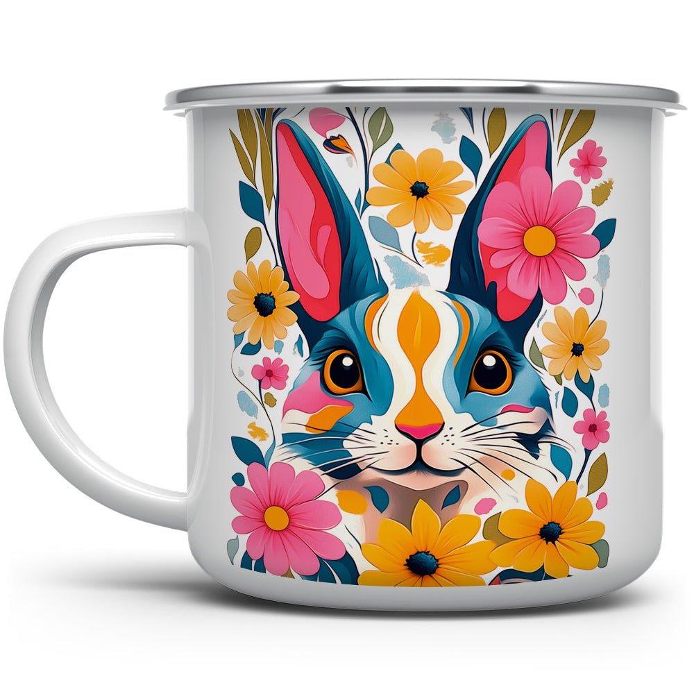 Floral Bunny Camp Mug - Loftipop
