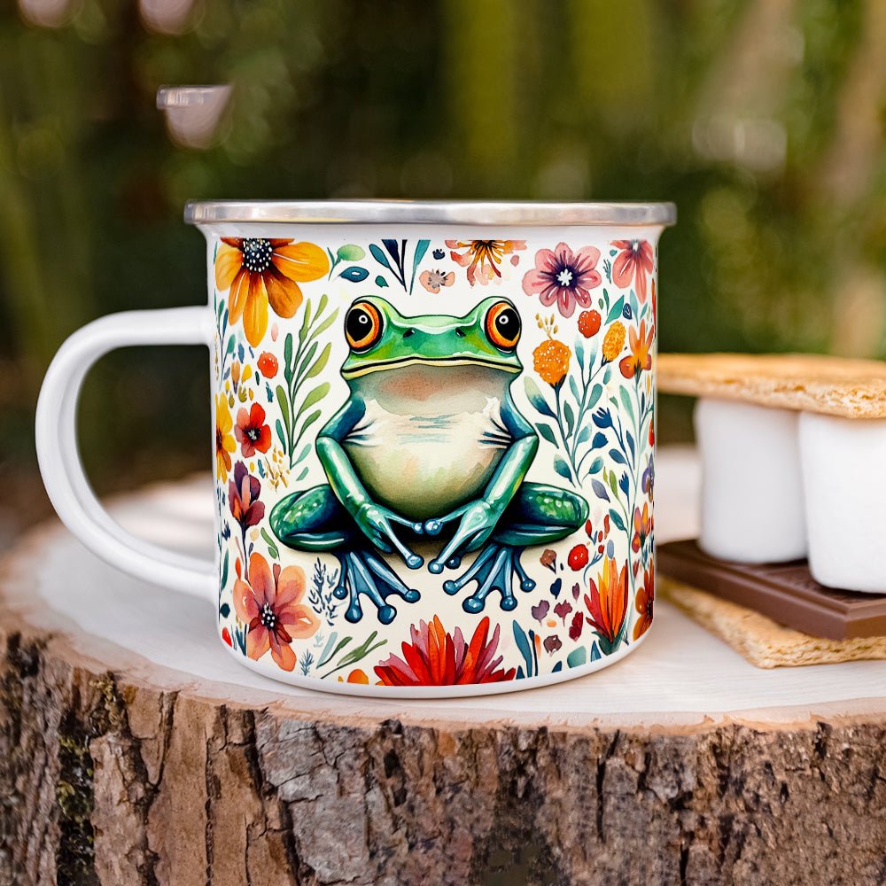 Floral Frog Camp Mug - Loftipop