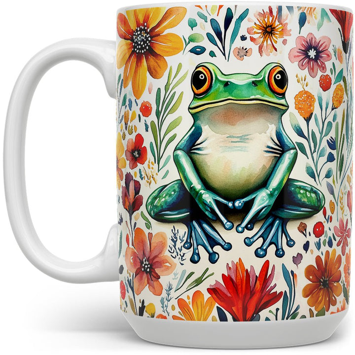 Floral Frog Mug - Loftipop