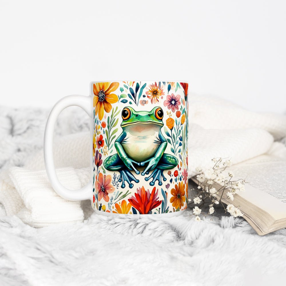 Floral Frog Mug - Loftipop