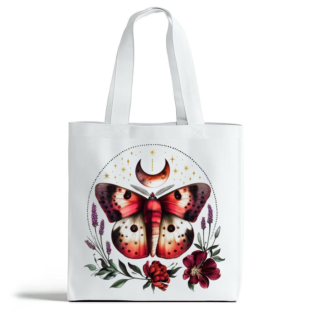 Floral Moth Tote Bag - Loftipop