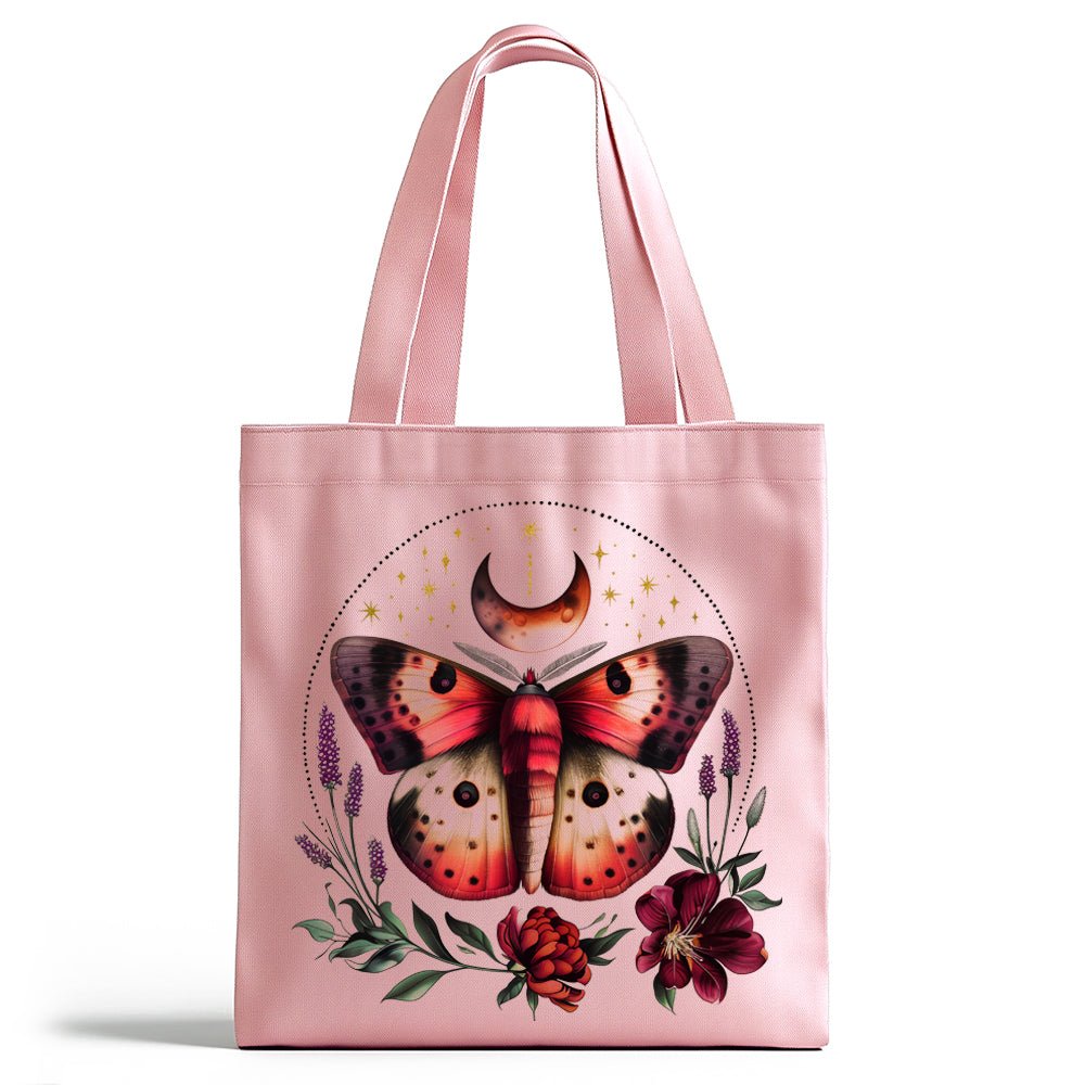 Floral Moth Tote Bag - Loftipop