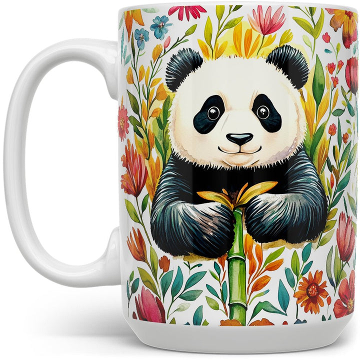 Floral Panda Mug - Loftipop