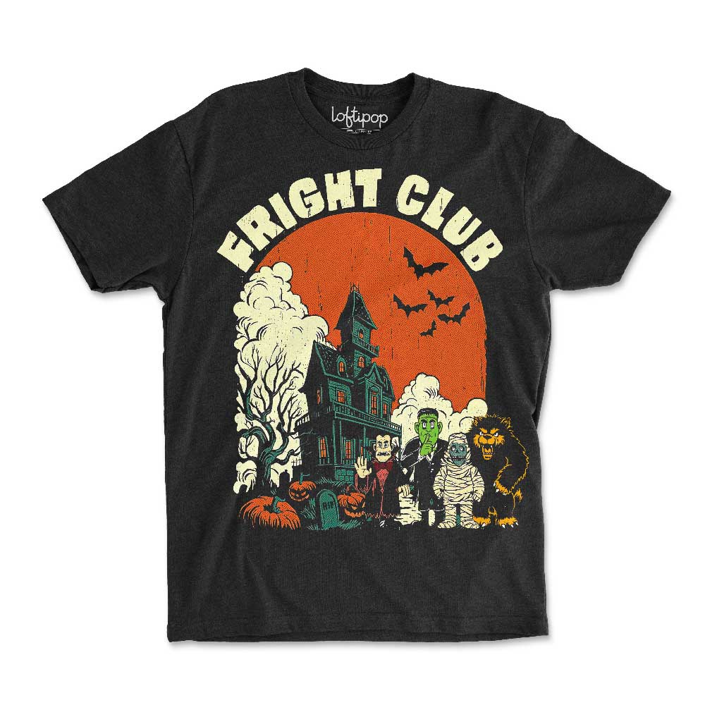 Fright Club Crewneck T-Shirt - Loftipop