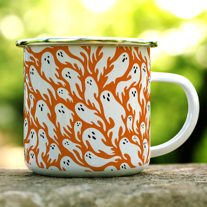 Ghost Pattern Camp Mug - Loftipop