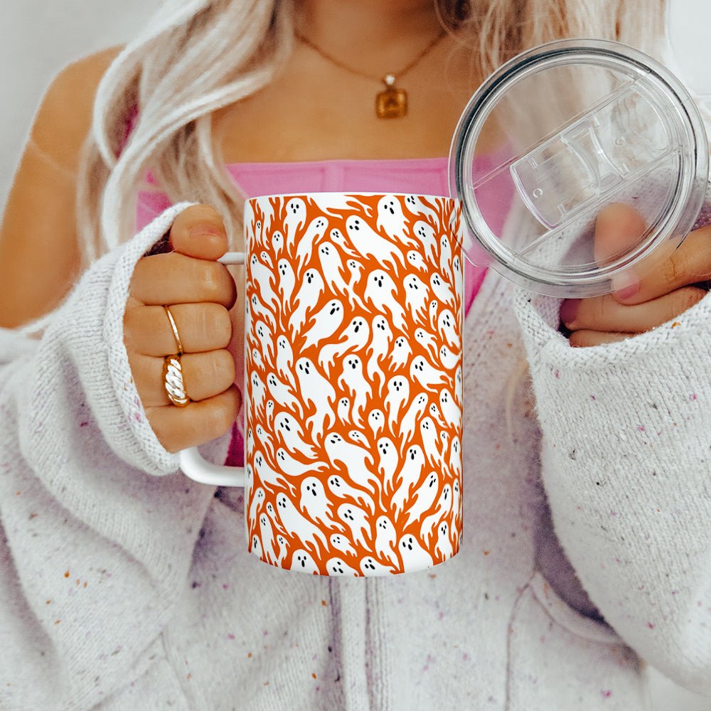 Ghost Pattern Insulated Travel Mug - Loftipop