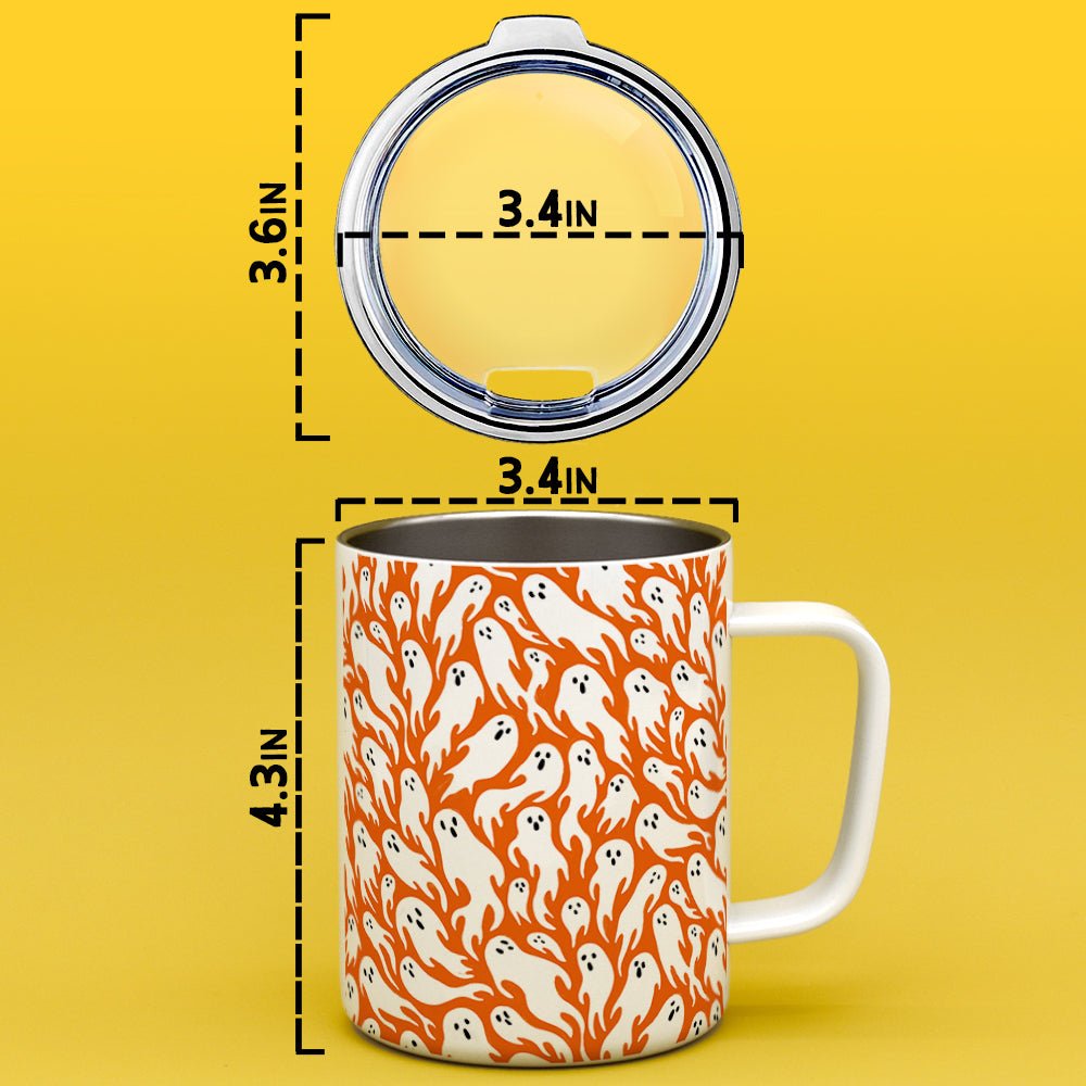 Ghost Pattern Insulated Travel Mug - Loftipop