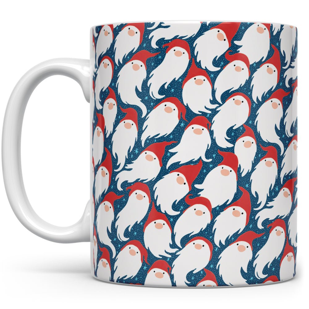 Gnome Santa Pattern Mug - Loftipop