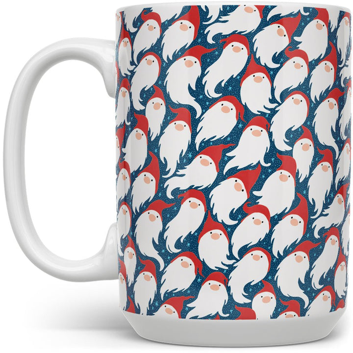 Gnome Santa Pattern Mug - Loftipop