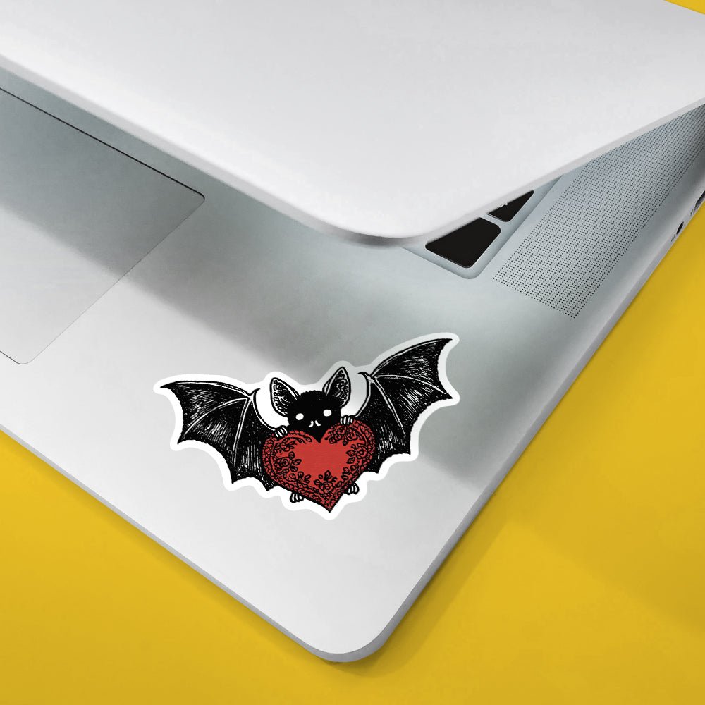 Gothic Love Bat Sticker - Loftipop