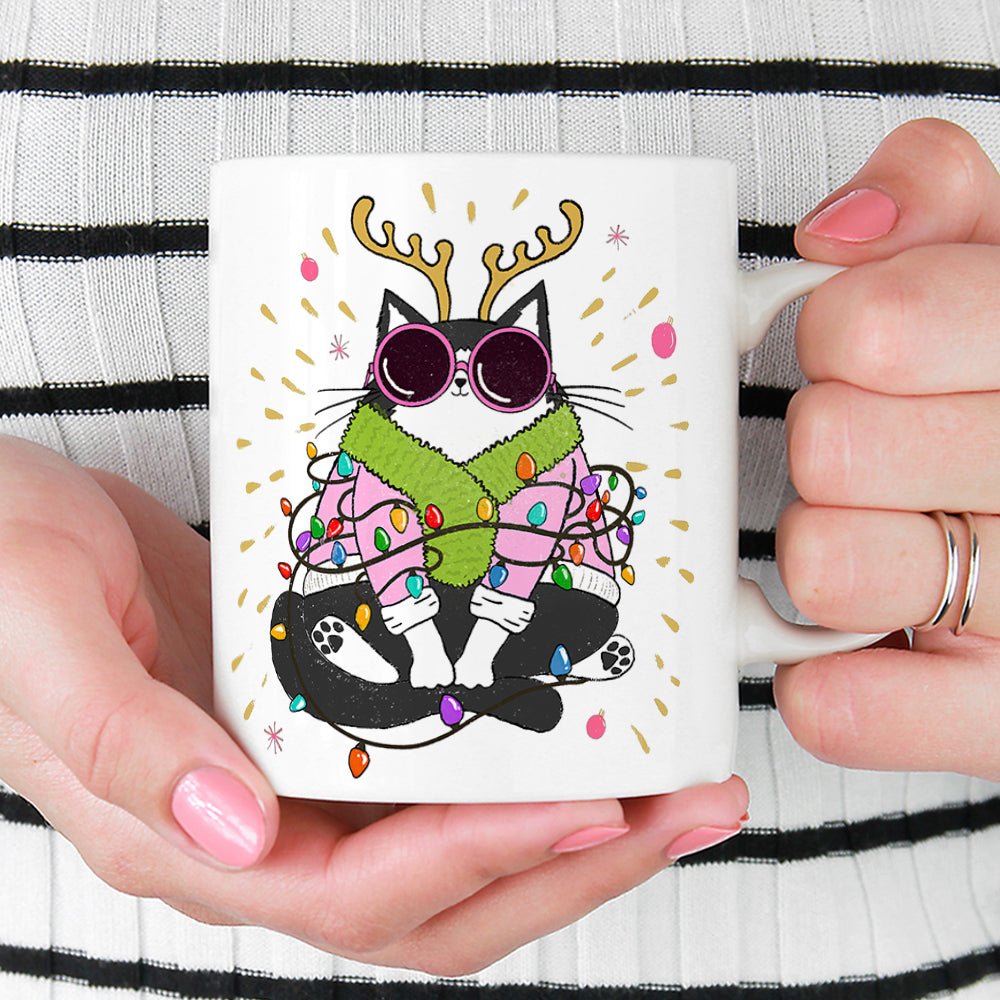 Groovy Holiday Cat Mug - Loftipop