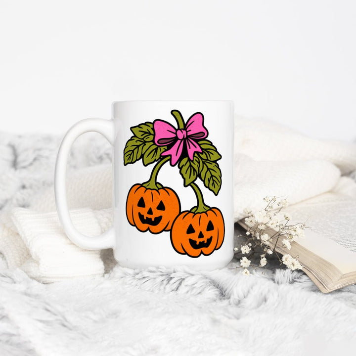 Halloween Pumpkin Cherries Mug - Loftipop