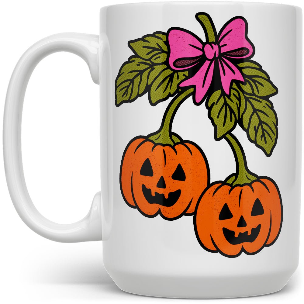 Halloween Pumpkin Cherries Mug - Loftipop
