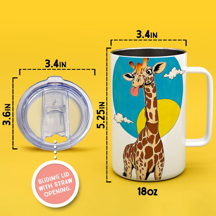 Happy Giraffe Insulated Travel Mug - Loftipop