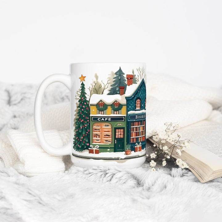 Holiday Storefront Shops Mug - Loftipop
