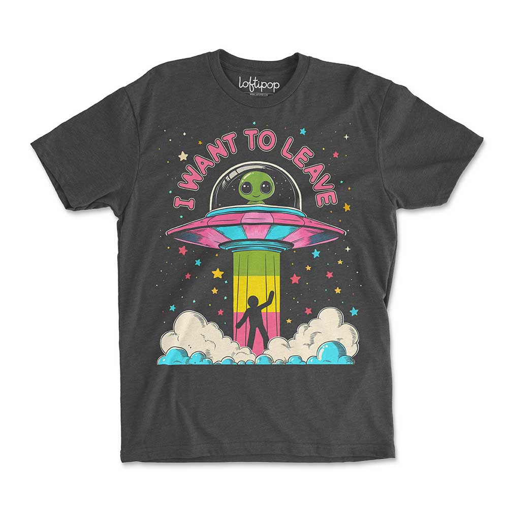 I Want to Leave Crewneck Tshirt - Loftipop