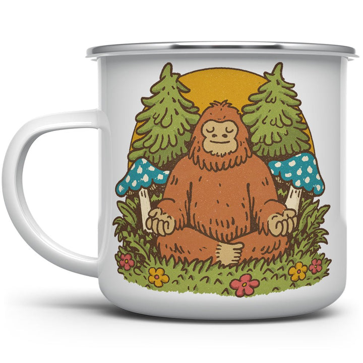 Meditating Bigfoot Camp Mug - Loftipop